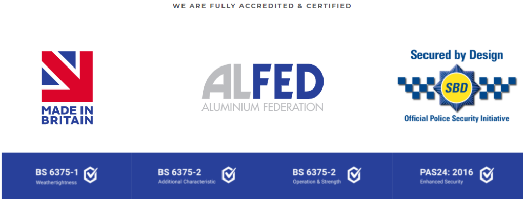 Sheerline Certification for their new Sheerline Aluminum Range 